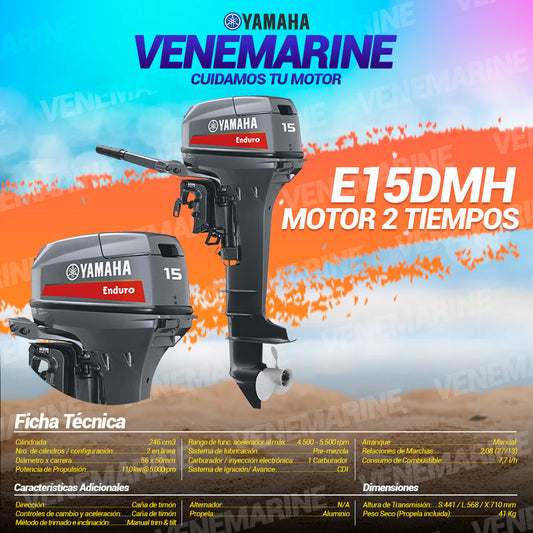 MOTOR FUERA DE BORDA YAMAHA MOD: E15DMHS
