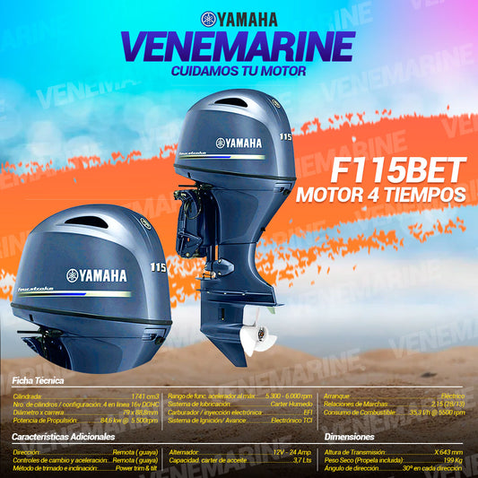 MOTOT FUERA DE BORDA YAMAHA MOD: F115BETL